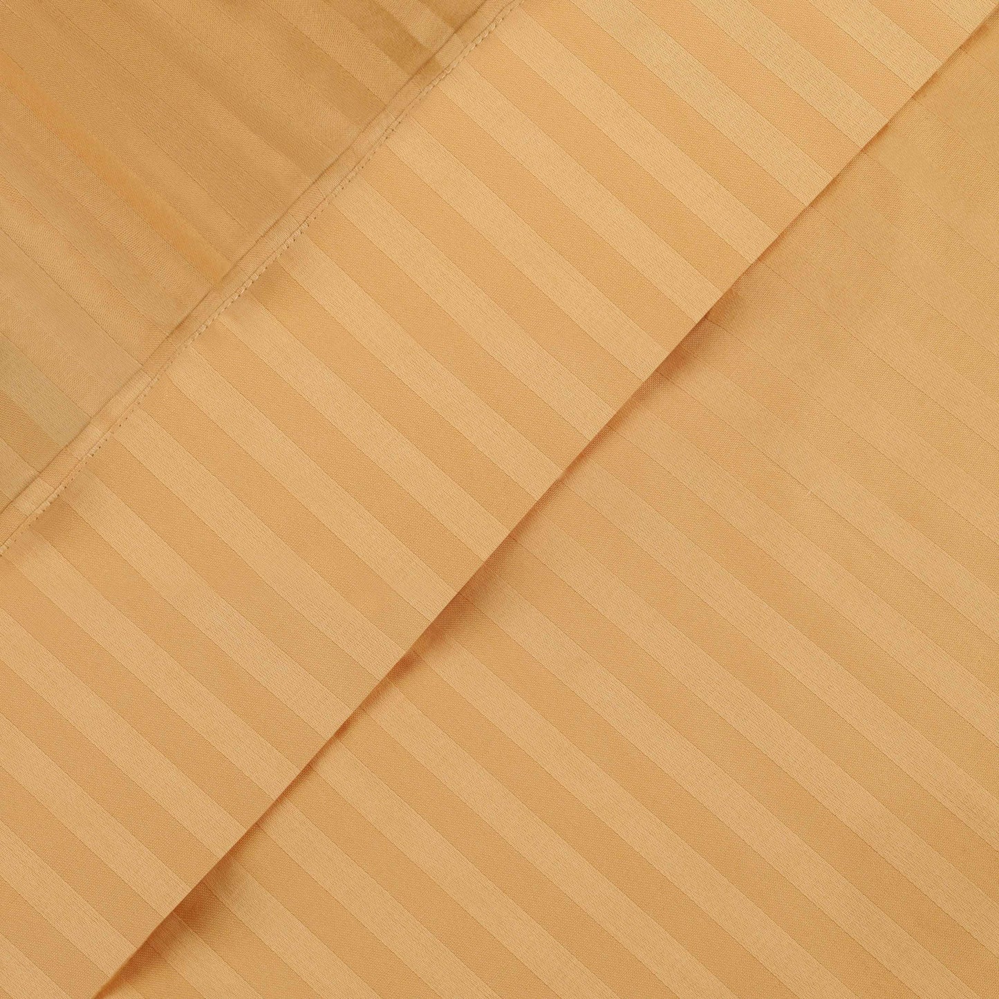 400 Thread Count Soft Stripe Egyptian Cotton Pillowcase Set - Gold