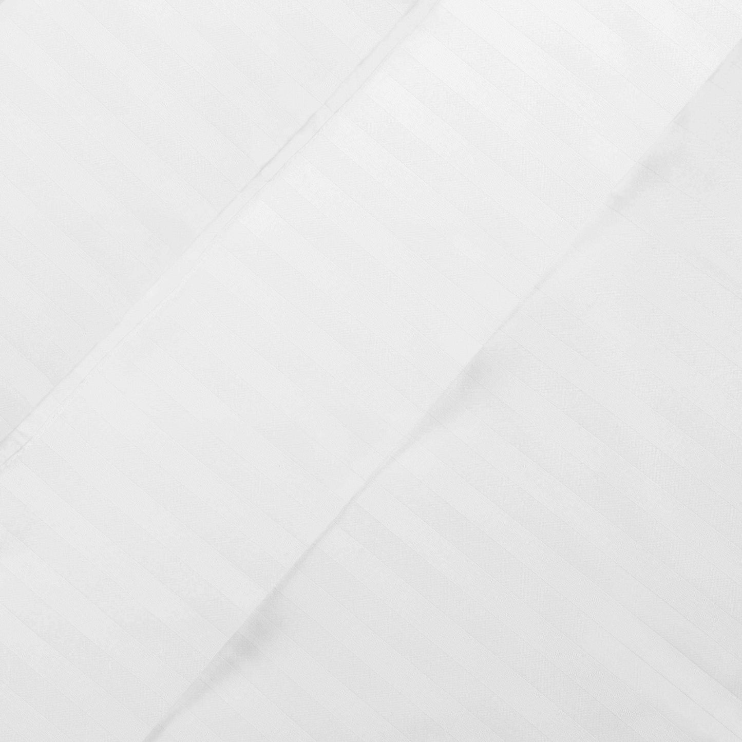 400 Thread Count Soft Stripe Egyptian Cotton Pillowcase Set - White