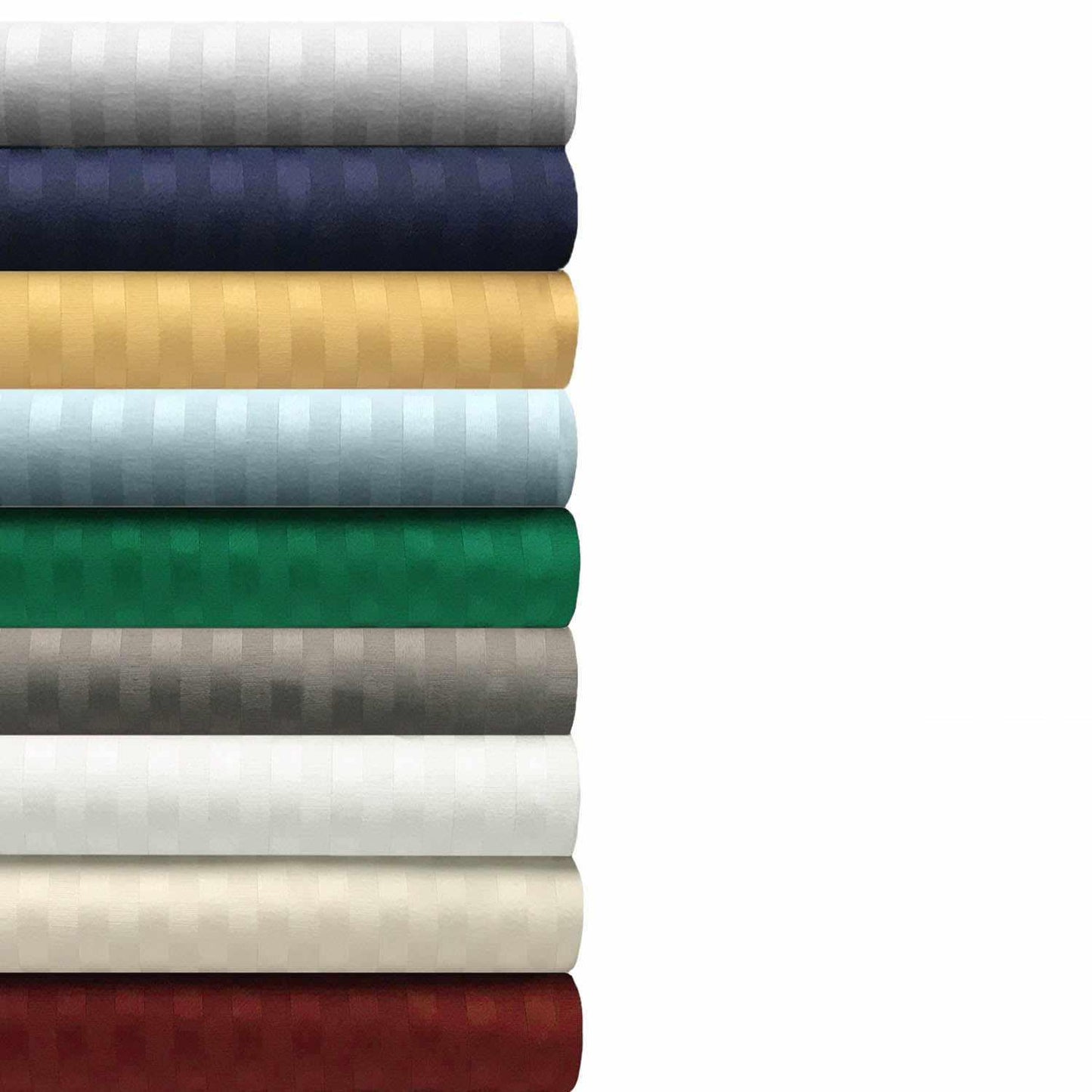 400 Thread Count Soft Stripe Egyptian Cotton Pillowcase Set - Platinum