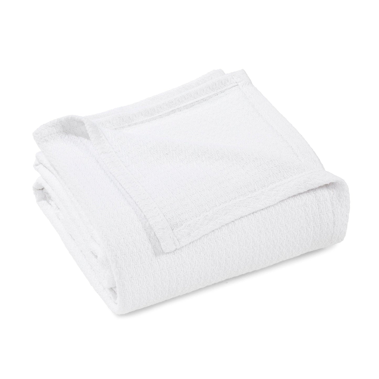 Waffle Weave Honeycomb Knit Soft Solid Textured Cotton Blanket