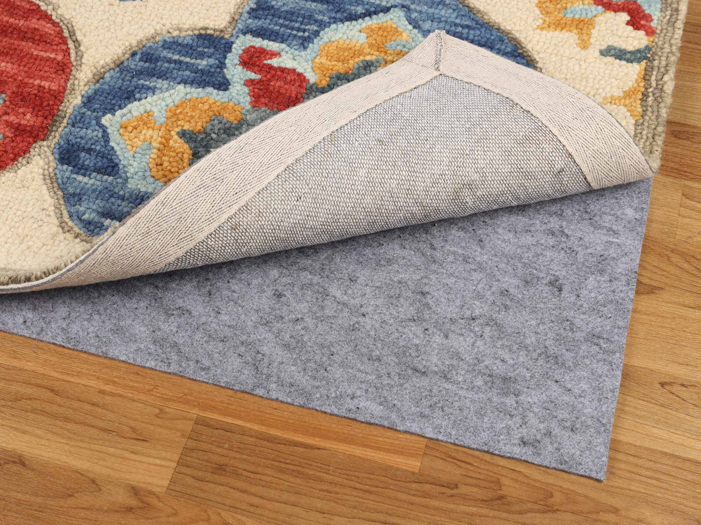 Lima Non-Slip Floor Grip Protector Felt and Rubber Indoor Area Rug Pad - Neutral