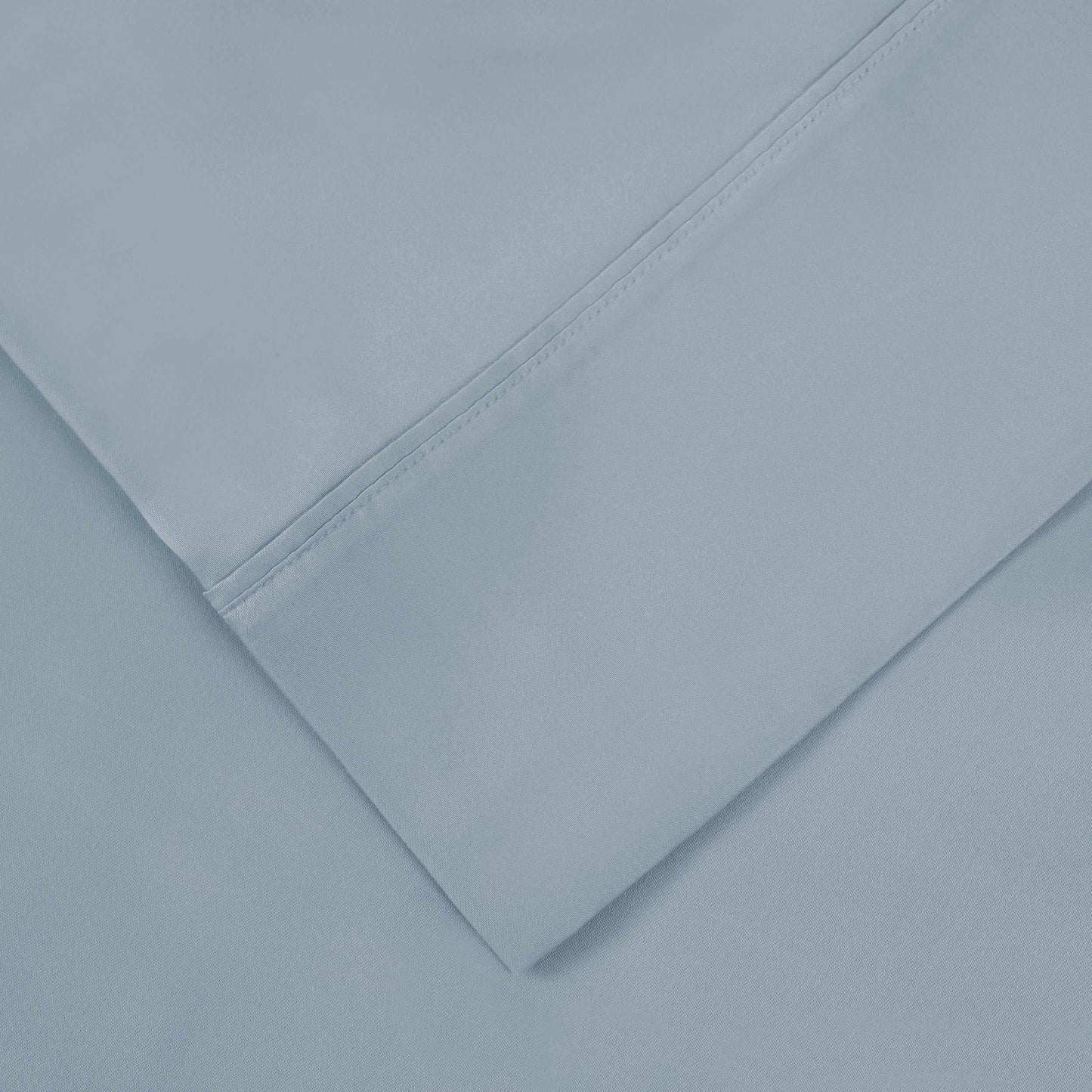 Superior 1000 Thread Count Lyocell Blend Wrinkle Resistant Solid Sheet Set - Blue