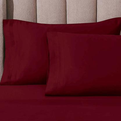 1000 Thread Count Egyptian Cotton Solid Pillowcase Set