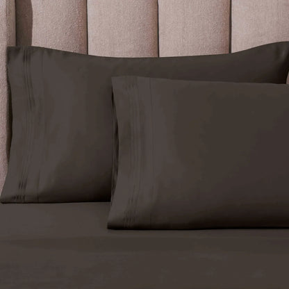 1000 Thread Count Egyptian Cotton Solid Pillowcase Set