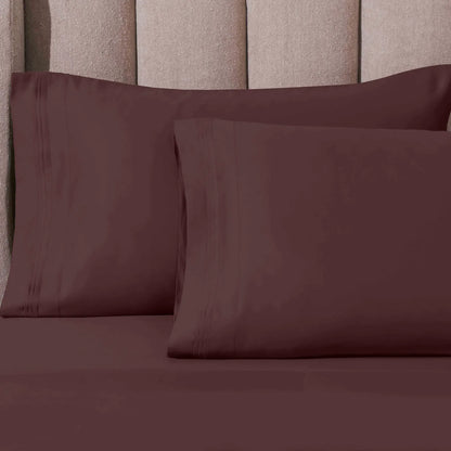1000 Thread Count Egyptian Cotton Solid Pillowcase Set