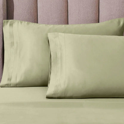 1000 Thread Count Egyptian Cotton Solid Pillowcase Set