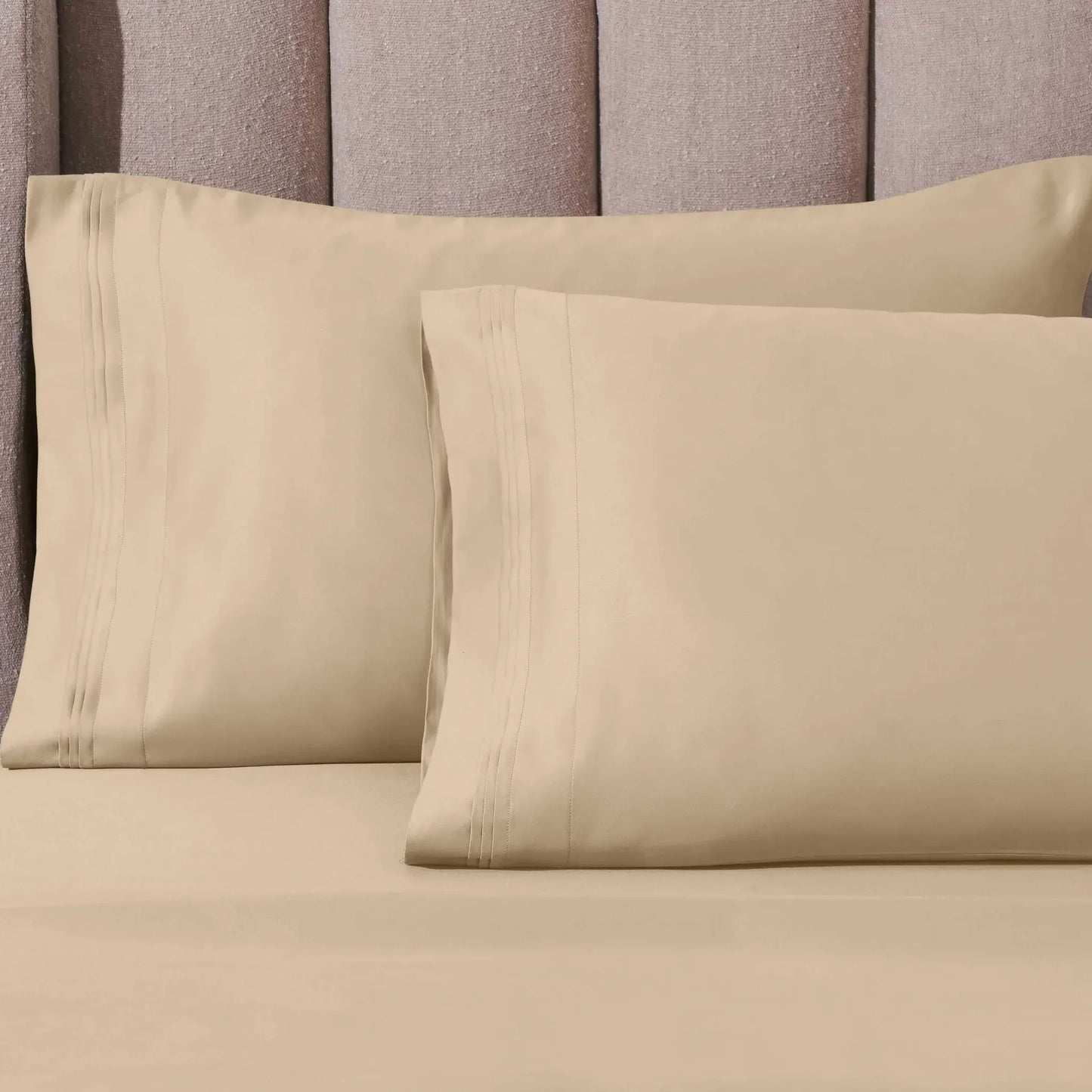 1000 Thread Count Egyptian Cotton Solid Pillowcase Set