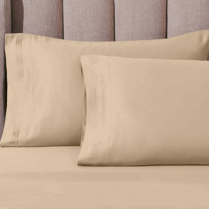 1000 Thread Count Egyptian Cotton Solid Pillowcase Set