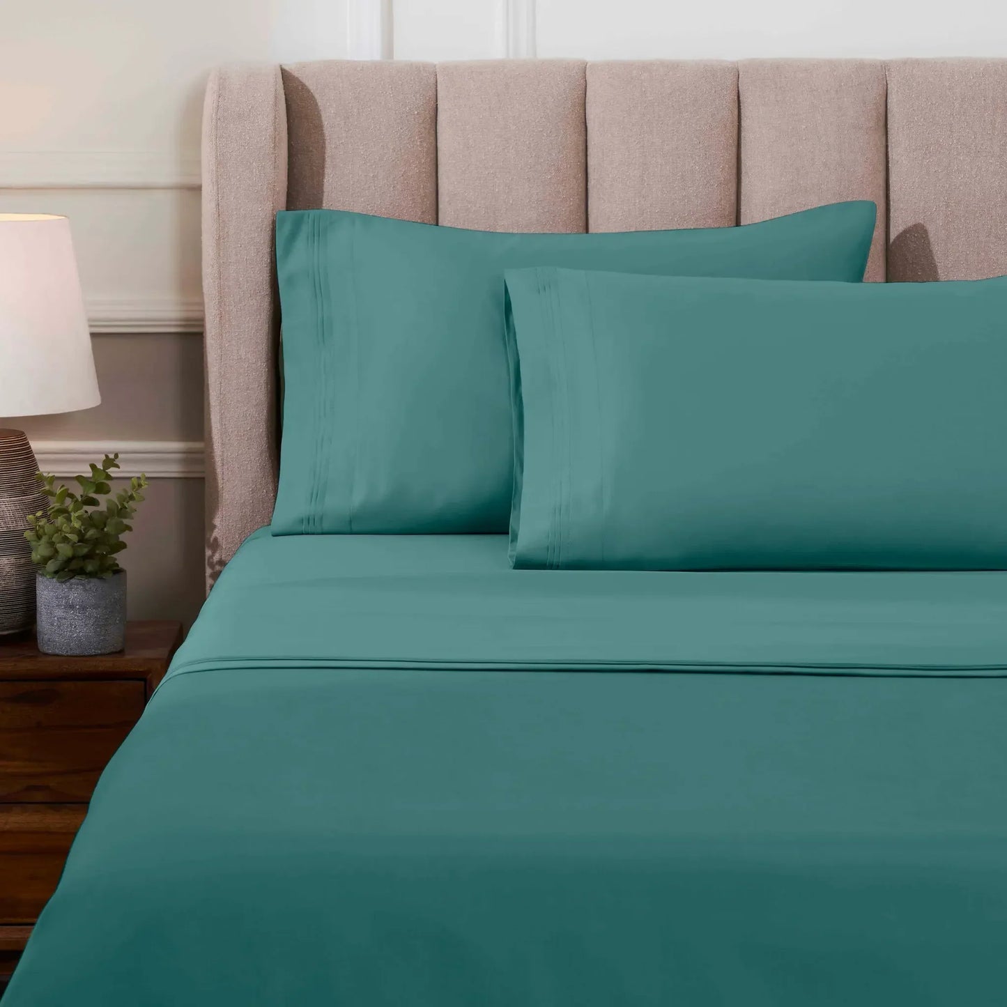 Egyptian Cotton 1000 Thread Count Solid Sheet Set Olympic Queen