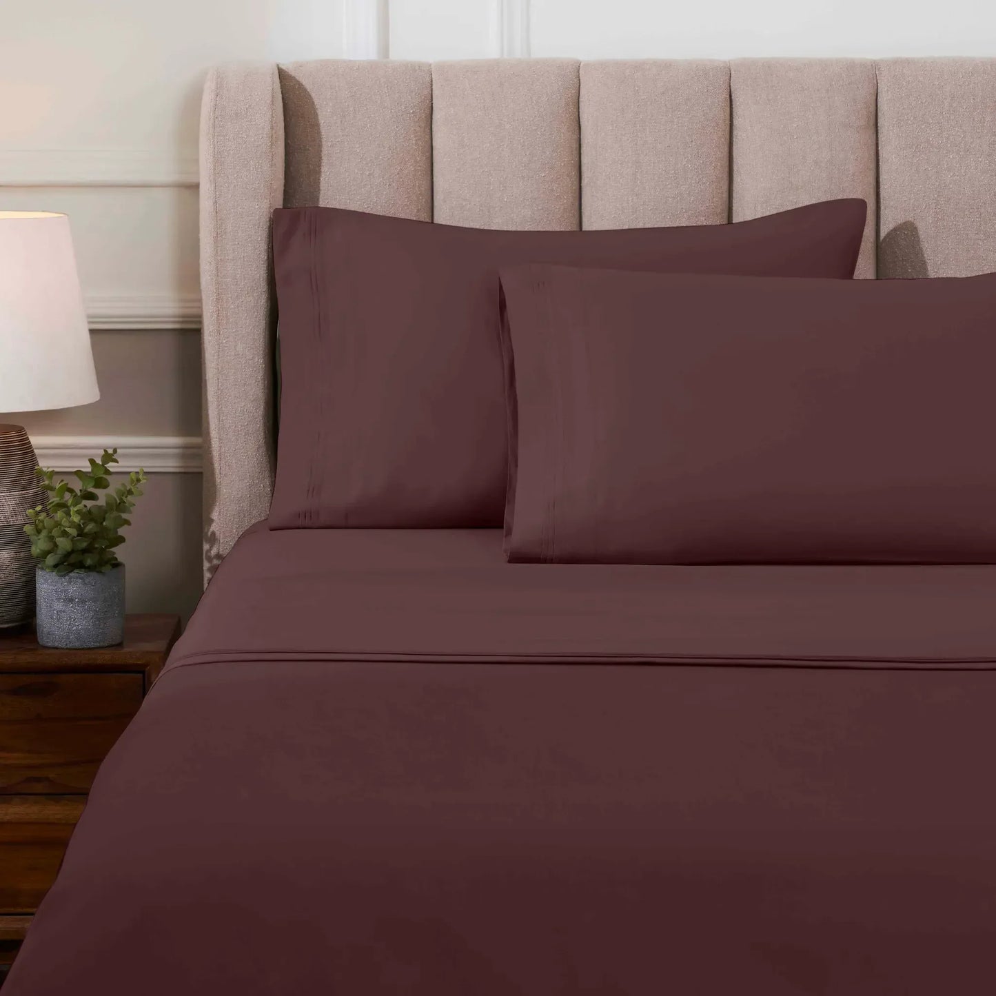 Egyptian Cotton 1000 Thread Count Solid Sheet Set Olympic Queen
