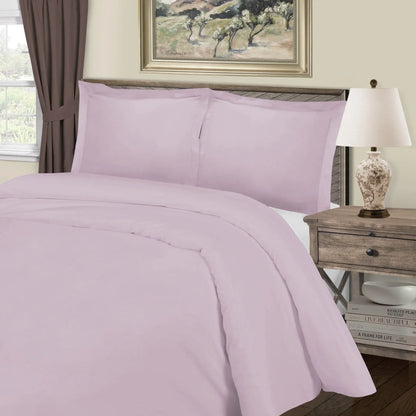 1000 Thread Count Cotton Blend Solid 3 Piece Duvet Cover Set