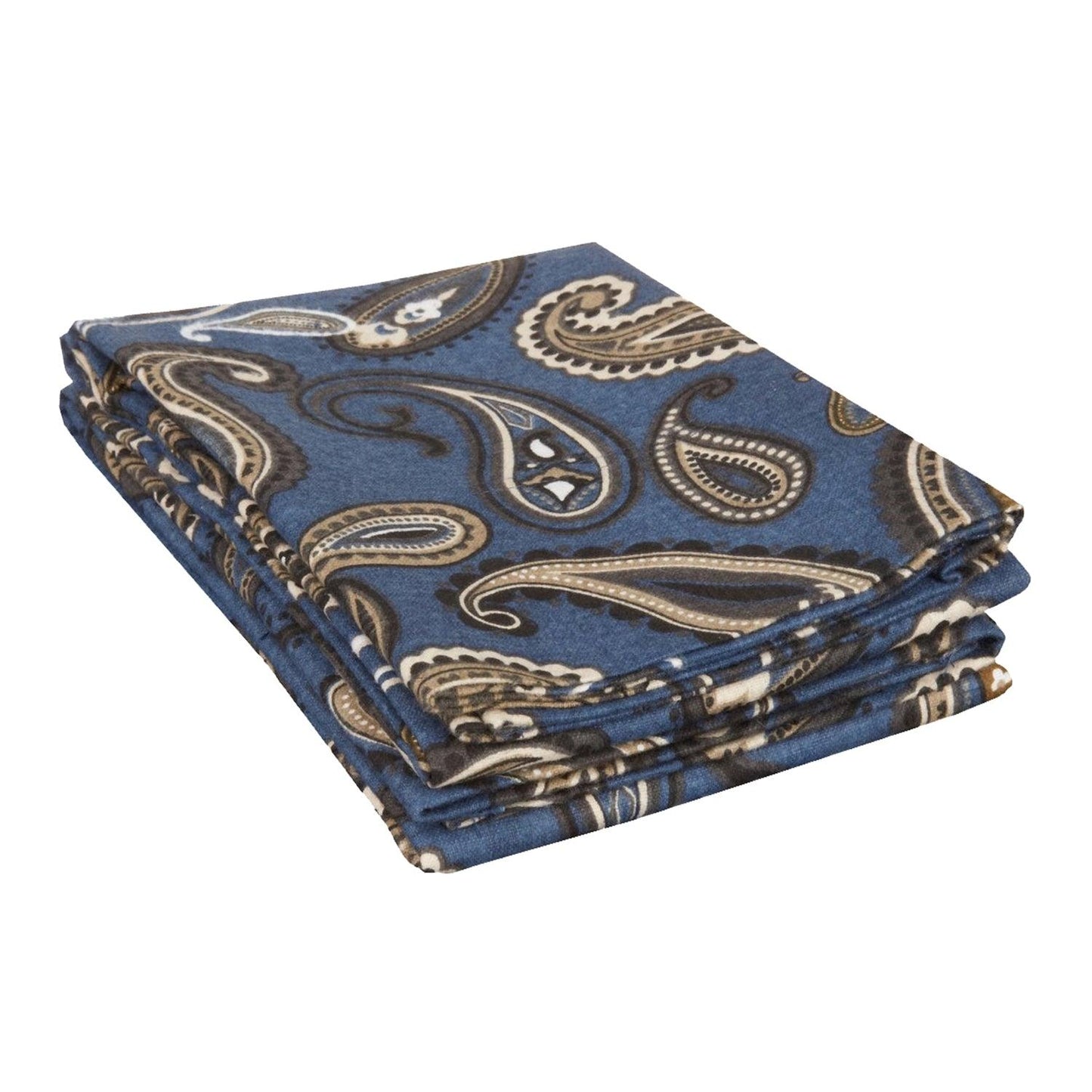 100% Cotton Flannel Vintage Paisley Pillowcase Set