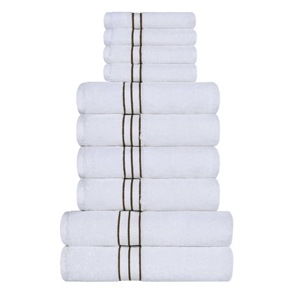 Ultra-Plush Turkish Cotton Hotel Collection Super Absorbent Solid Luxury Bathroom Set - Latte