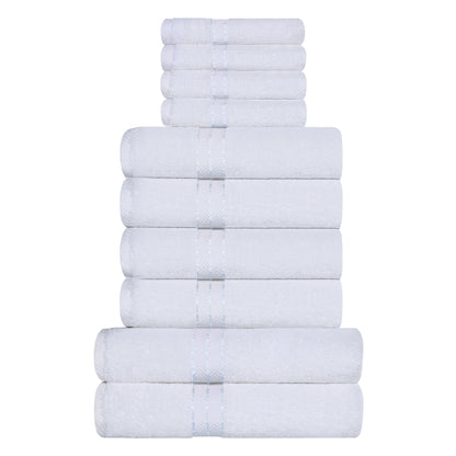 Ultra-Plush Turkish Cotton Hotel Collection Super Absorbent Solid Luxury Bathroom Set - White