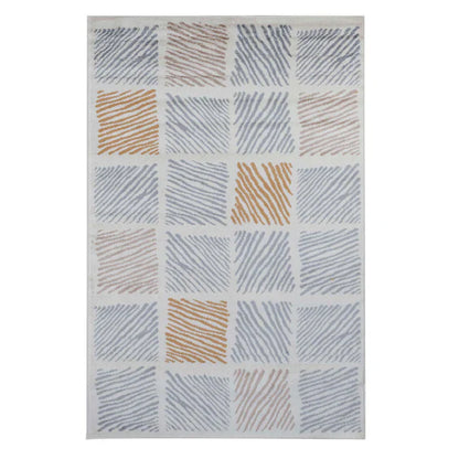 Lysandra Modern Geometric Indoor Area Rug - Gray