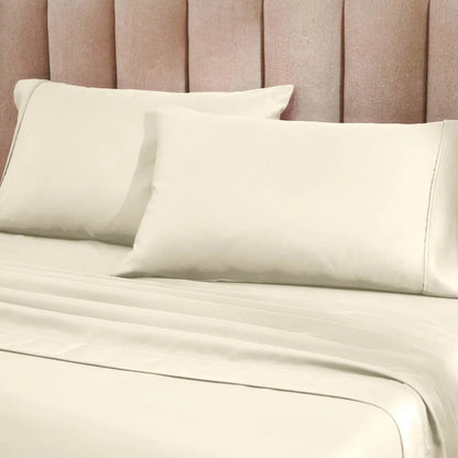 1200 Thread Count Cotton Blend 2 Piece Solid Pillowcase Set