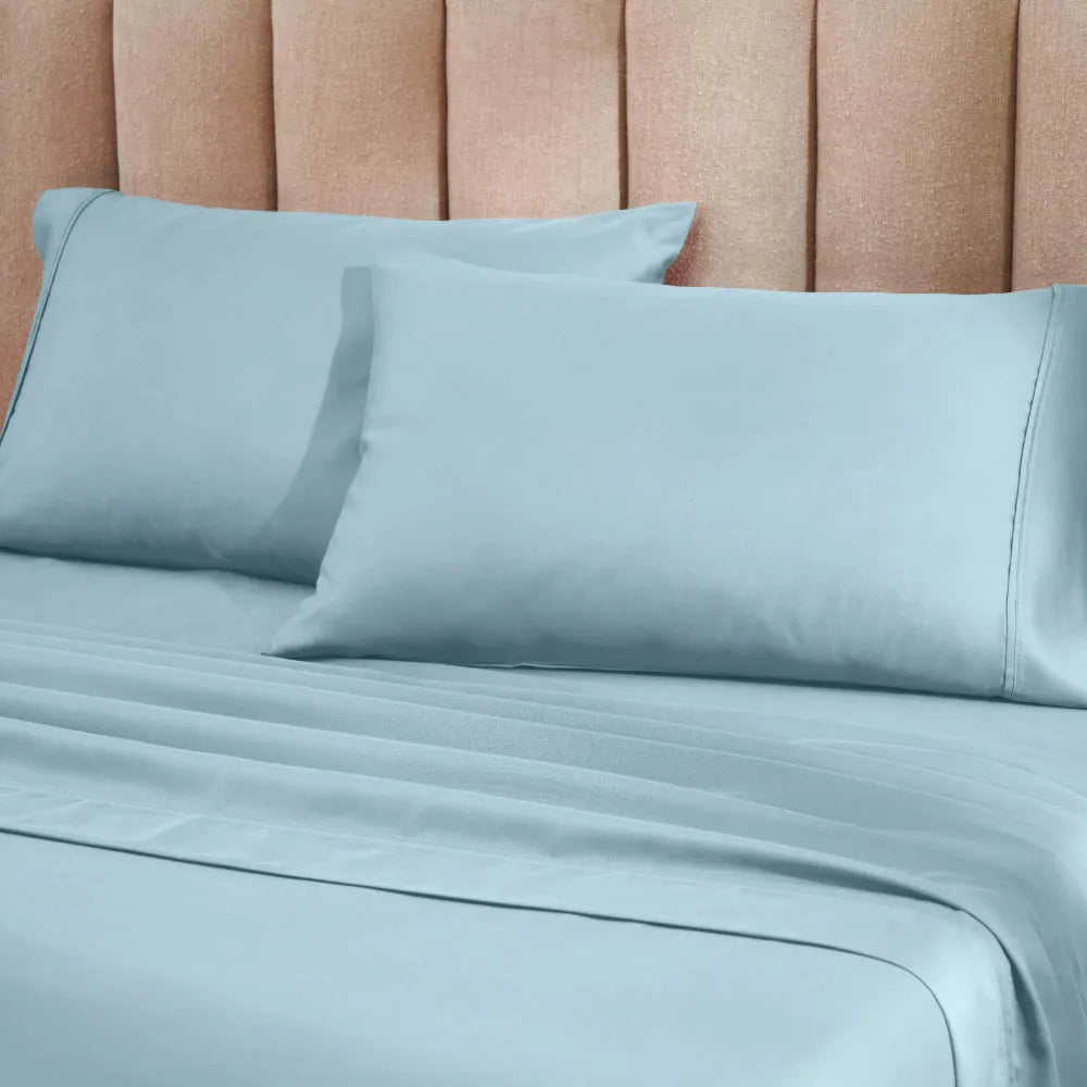 1200 Thread Count Cotton Blend 2 Piece Solid Pillowcase Set