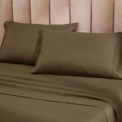 1200 Thread Count Cotton Blend 2 Piece Solid Pillowcase Set