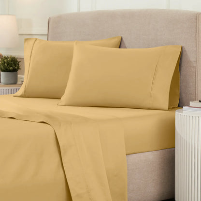 Egyptian Cotton 1200 Thread Count Eco-Friendly Solid Sheet Set