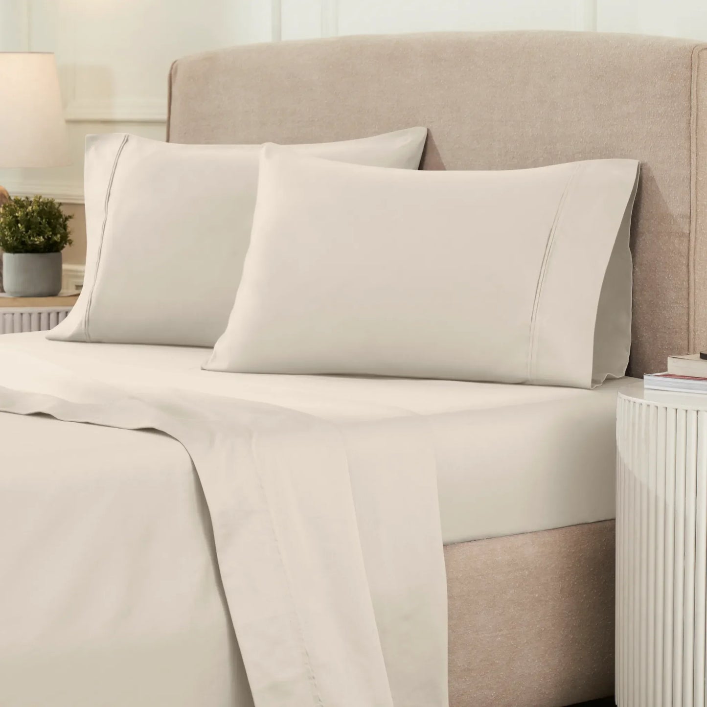 Egyptian Cotton 1200 Thread Count Eco-Friendly Solid Sheet Set
