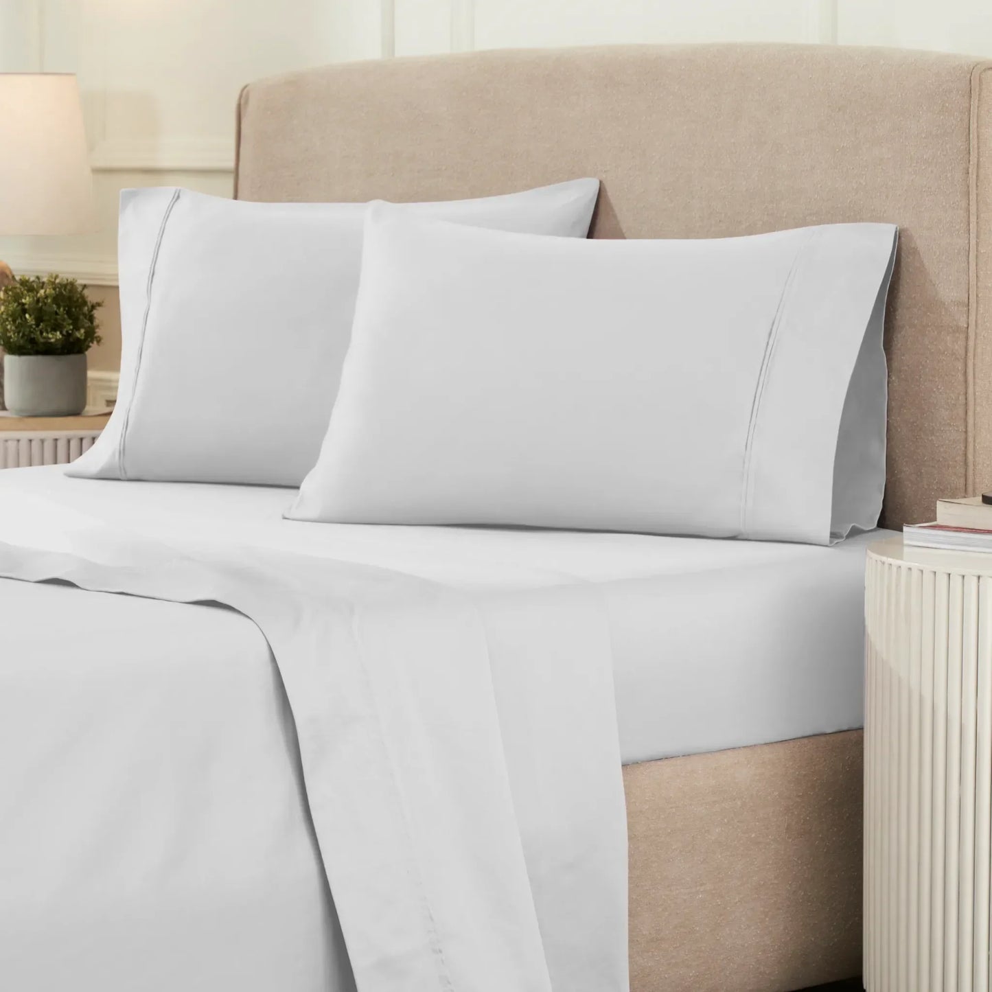 Egyptian Cotton 1200 Thread Count Eco-Friendly Solid Sheet Set