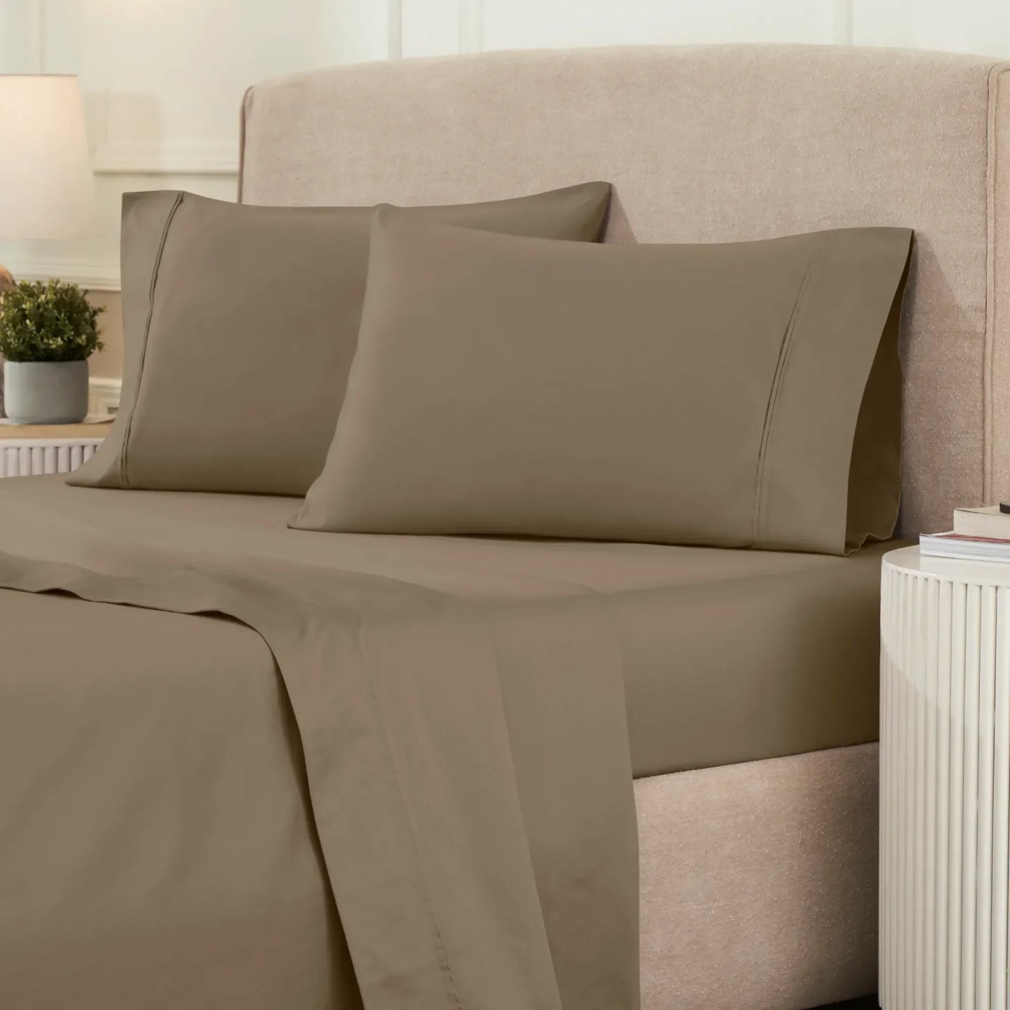 Egyptian Cotton 1200 Thread Count Eco-Friendly Solid Sheet Set