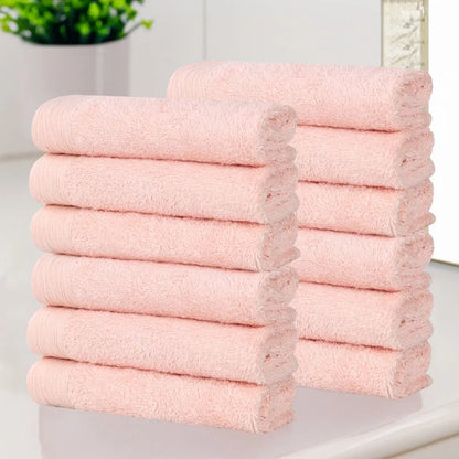 Rayon from Bamboo Eco-Friendly Solid Face Towel Washcloth Set of 12