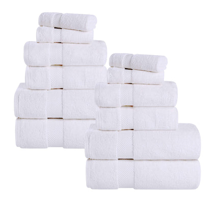 Zero Twist Cotton Ultra-Soft Absorbent Assorted - White