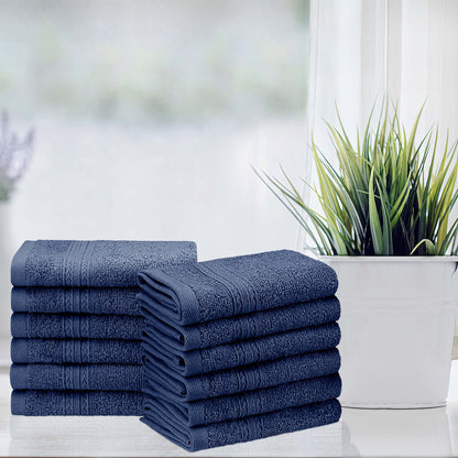 Eco-Friendly Ring Spun Cotton Towel Set - Navy Blue