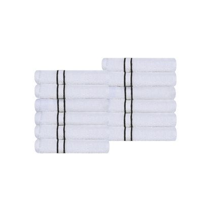 Ultra-Plush Turkish Cotton Hotel Collection Super Absorbent Solid Luxury Bathroom Set - Black