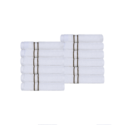 Ultra-Plush Turkish Cotton Hotel Collection Super Absorbent Solid Luxury Bathroom Set - Latte