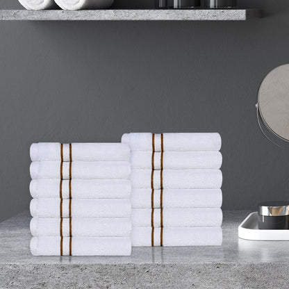 Ultra-Plush Turkish Cotton Hotel Collection Super Absorbent Solid Luxury Bathroom Set - Toast