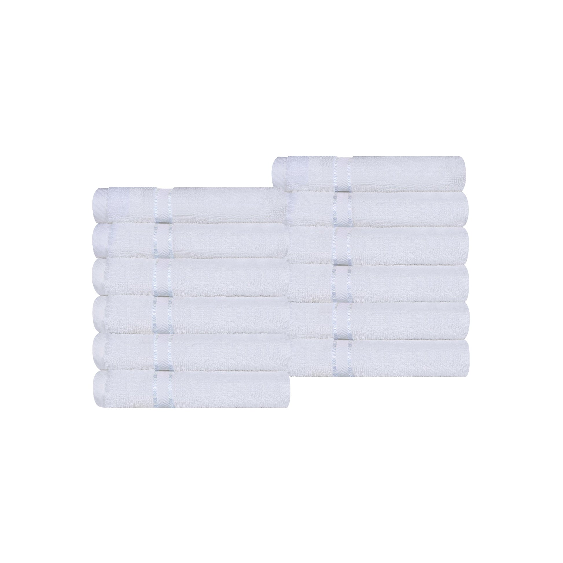 Ultra-Plush Turkish Cotton Hotel Collection Super Absorbent Solid Luxury Bathroom Set - White