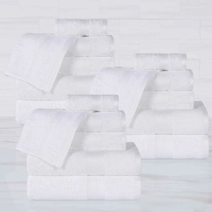 Rayon from Bamboo Cotton Blend Luxury Assorted 18 Piece Towel Set