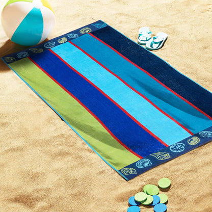 Sea Shells Oversized Cotton 2 Piece Beach Towel Set