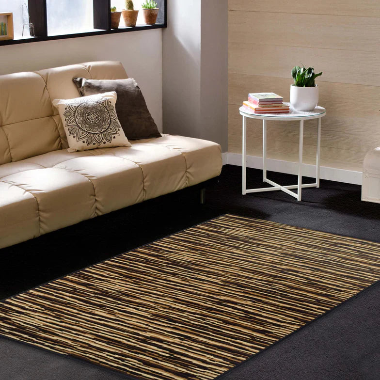 Horizon Stripes Contemporary Area Rug - Multicolor
