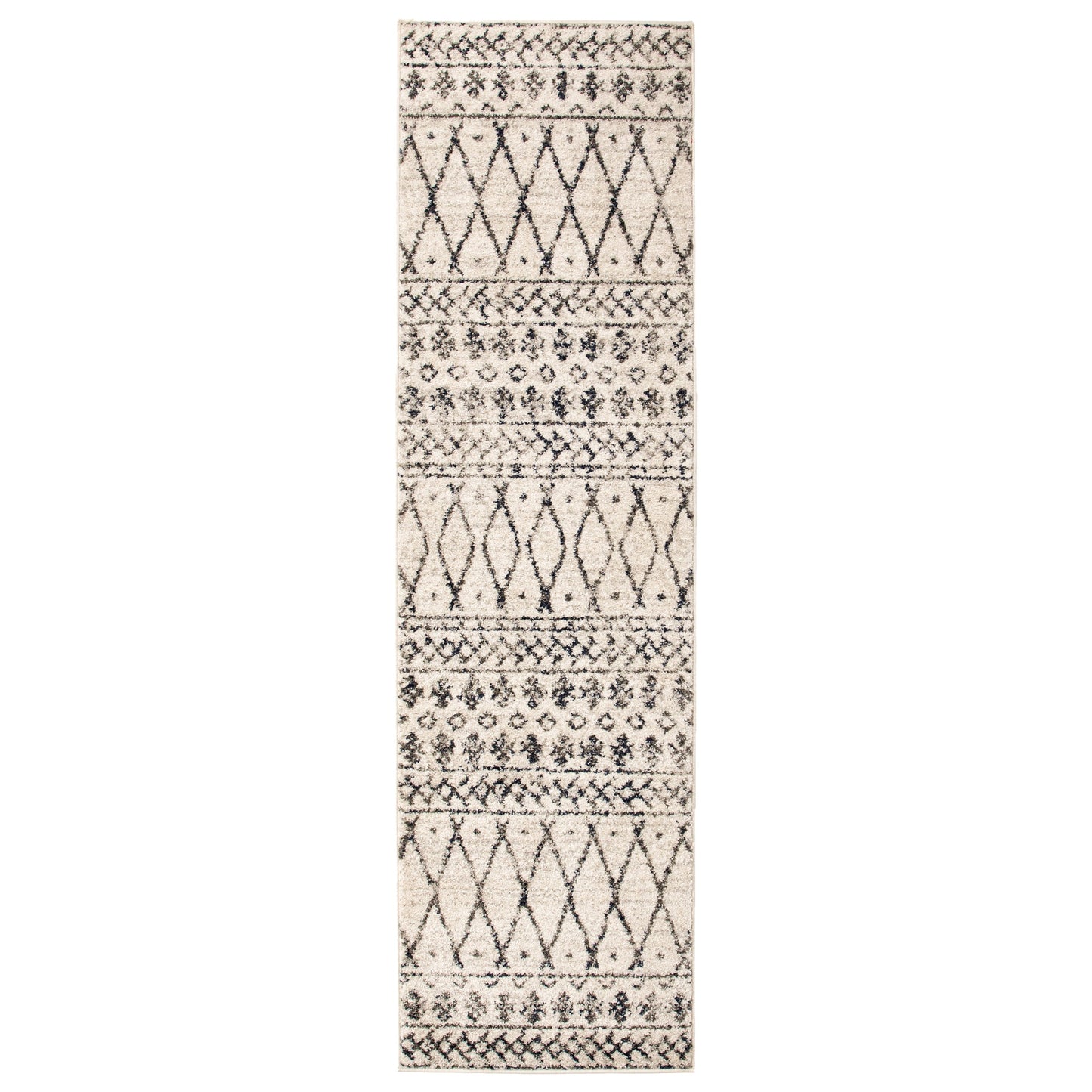  Superior Hotoko Distressed Aztec Geometric Contemporary Area Rug - Charcoal