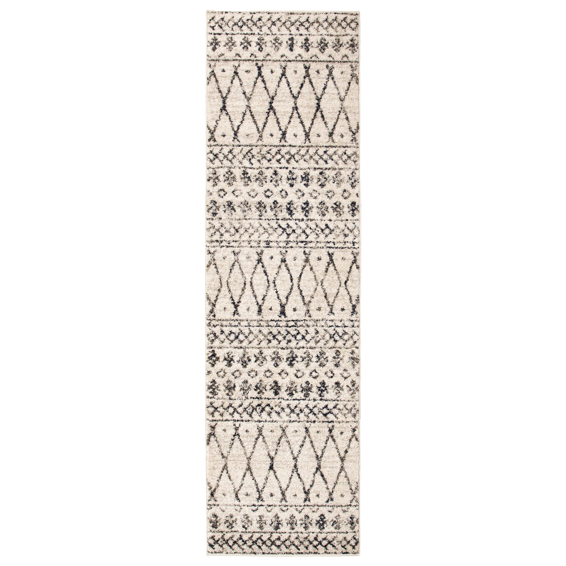  Superior Hotoko Distressed Aztec Geometric Contemporary Area Rug - Charcoal