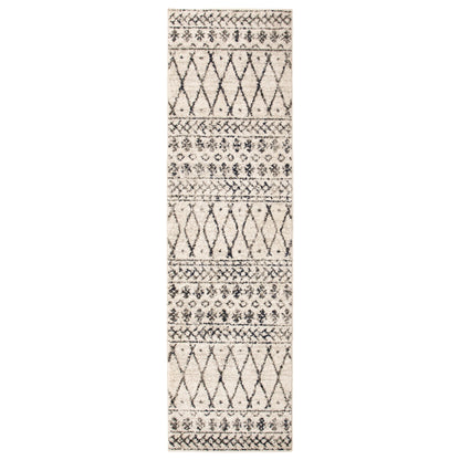  Superior Hotoko Distressed Aztec Geometric Contemporary Area Rug - Charcoal