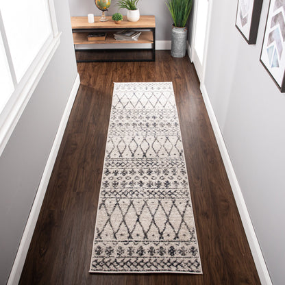  Superior Hotoko Distressed Aztec Geometric Contemporary Area Rug - Charcoal