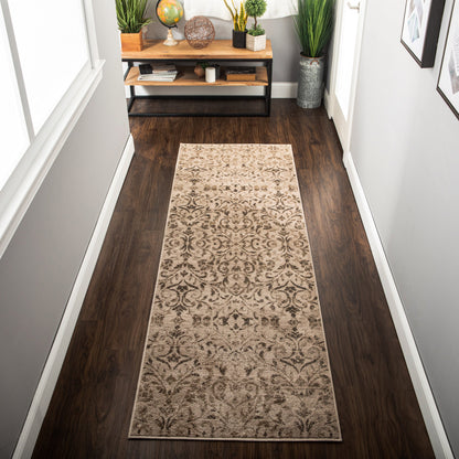 Superior Lovina Classic Scrolling Vine Indoor Area Rug   - Bronze