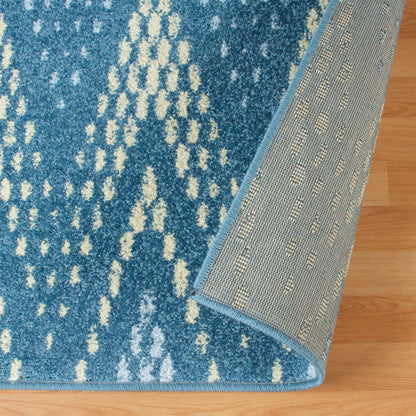Superior Arete Modern Ombre Chevron Area Rug or Runner - Blue