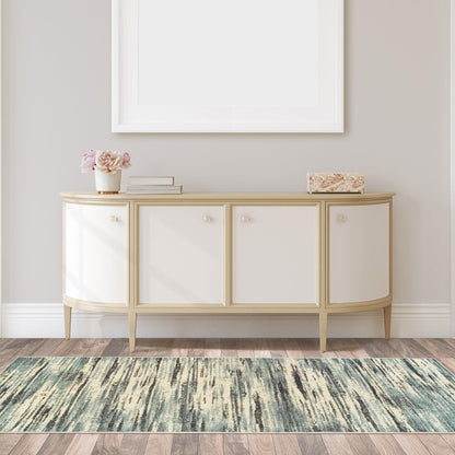 Superior Ashford Modern Abstract Stripe Indoor Area Rug - Blue