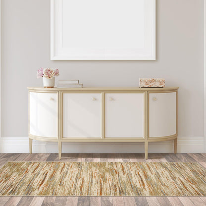  Superior Ashford Modern Abstract Stripe Indoor Area Rug - Rust