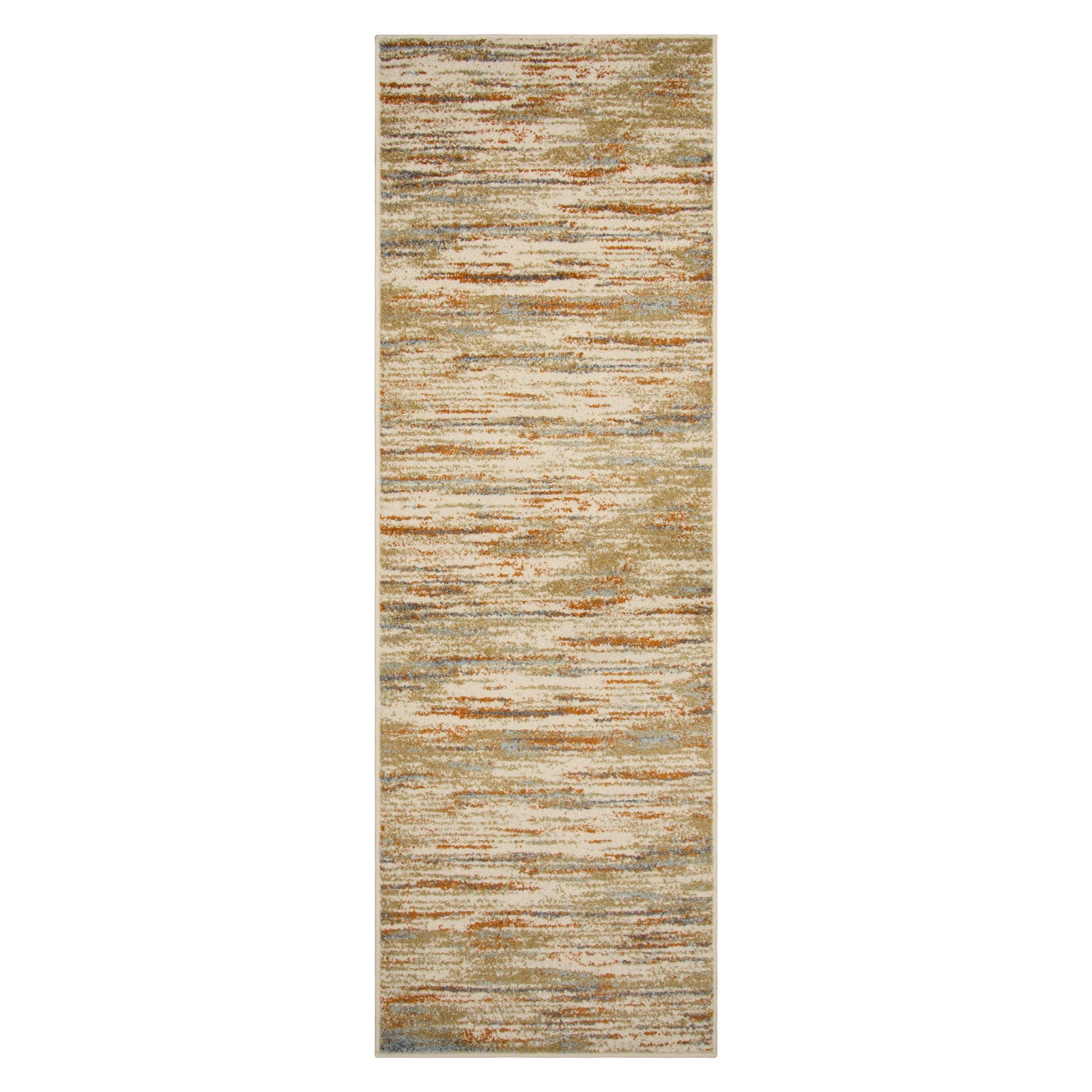  Superior Ashford Modern Abstract Stripe Indoor Area Rug - Rust