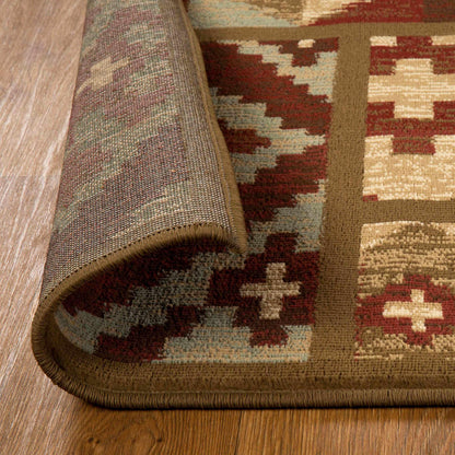  Berlin Aztec Geometric Southwestern Indoor Area Rug or Runner Rug