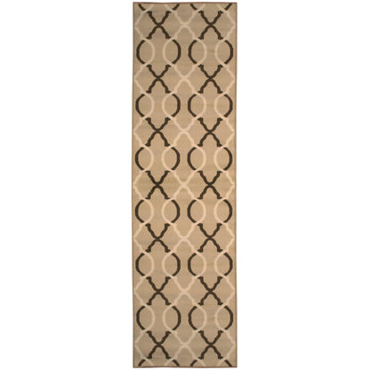 Superior Cadena Moroccan Trellis Contemporary Area Rug - Beige
