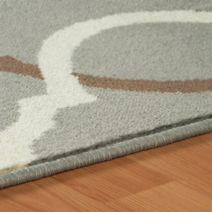 Superior Cadena Moroccan Trellis Contemporary Area Rug - Blue