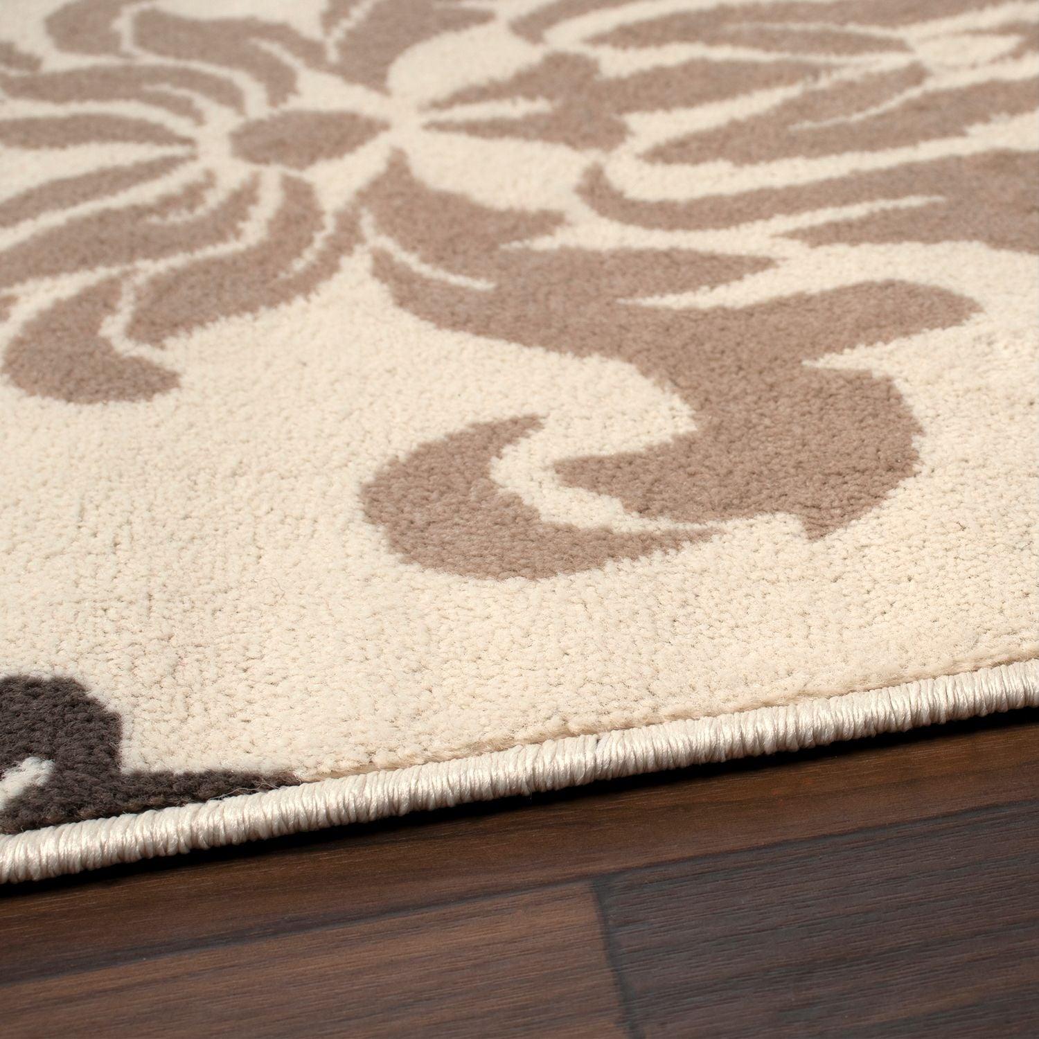 Superior Casper Damask Floral Area Rug - Multi-Color