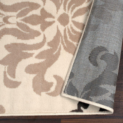 Superior Casper Damask Floral Area Rug - Multi-Color